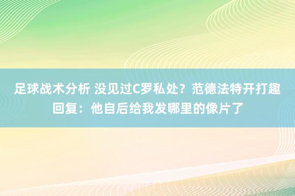 足球战术分析 没见过C罗私处？范德法特开打趣回复：他自后给我发哪里的像片了