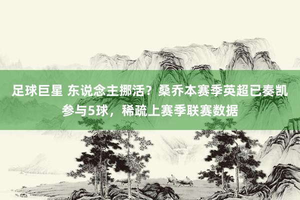 足球巨星 东说念主挪活？桑乔本赛季英超已奏凯参与5球，稀疏上赛季联赛数据